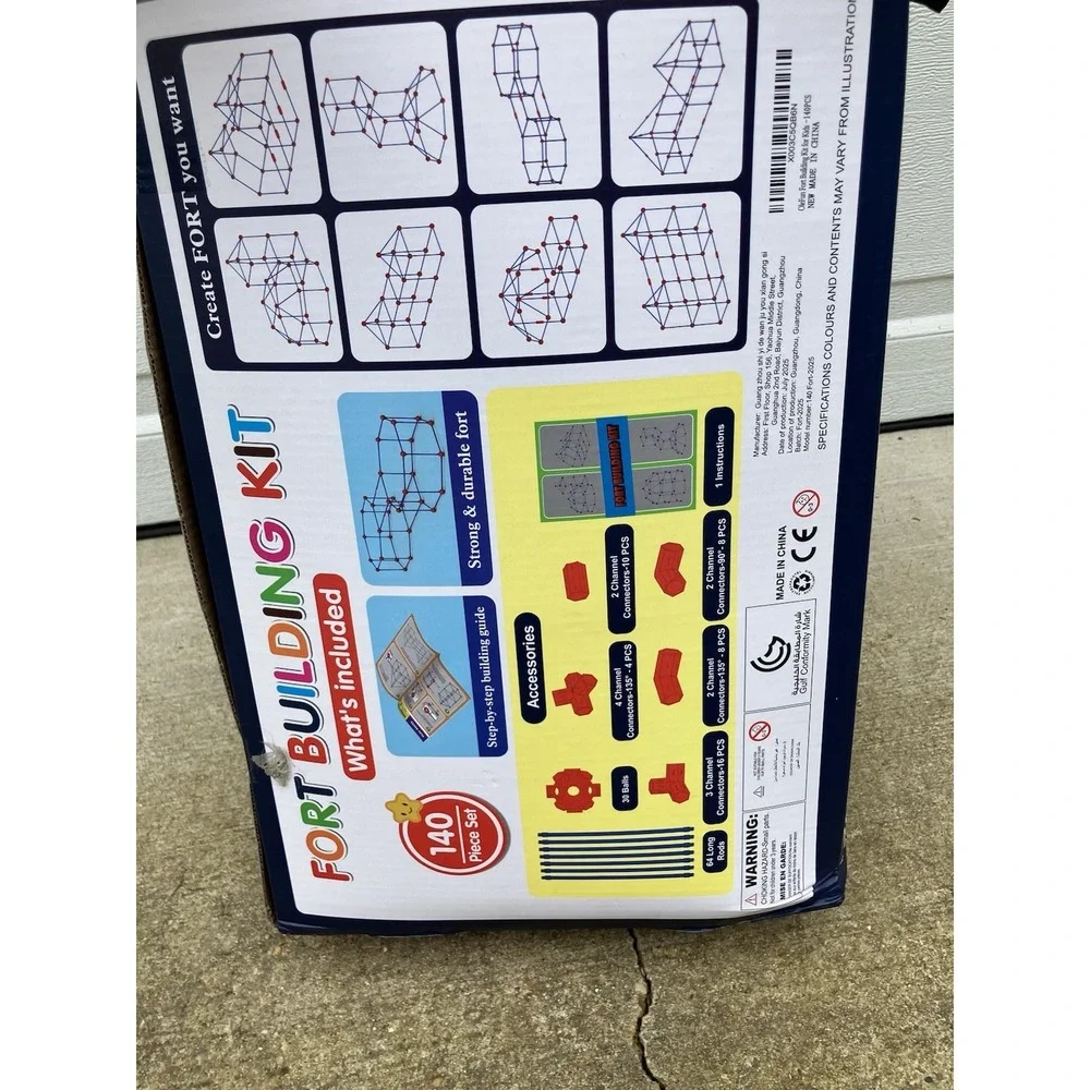 Build-A-Fort DIY By Olefun 140 Piece Set STEAM Experience NEW